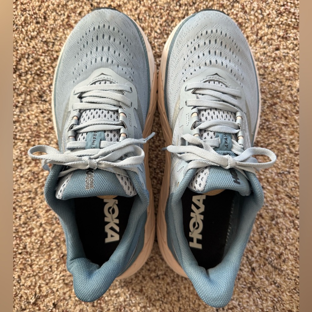 Women Hoka Arihi 5 Sky Blue Running shoes 7.5D